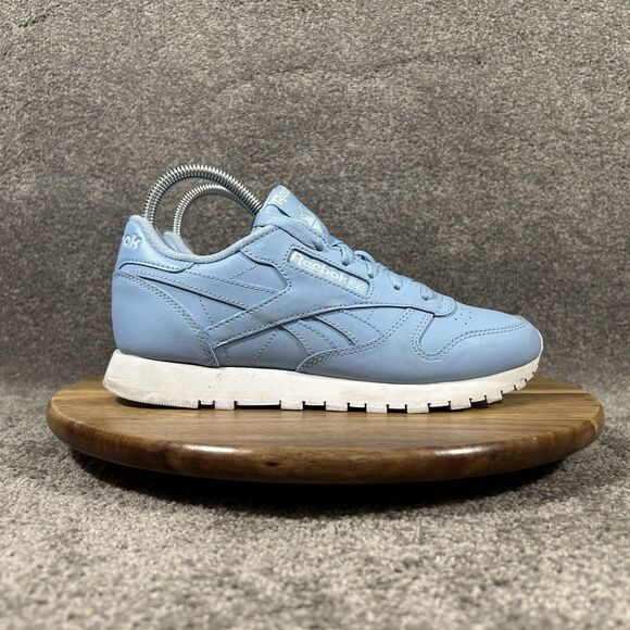 Reebok Shoes - Reebok Classic EF3036  Women’s Size 7.5 Fluid Blue Leather Athletic Shoes Used